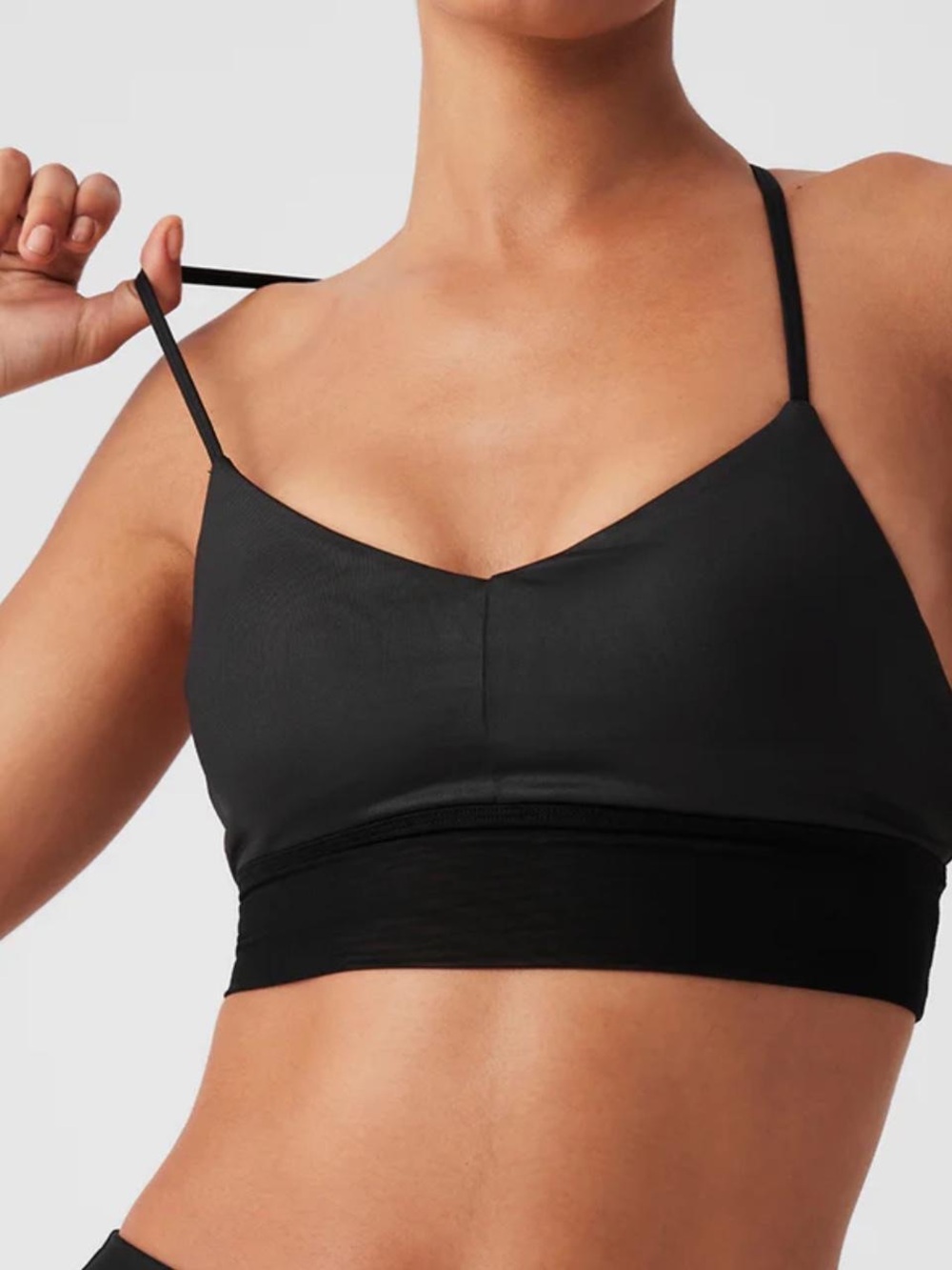 ALO Yoga Charcoal Lavish Bra - XS